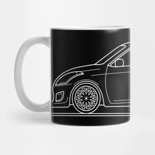 Yellow Hatchback Car W Mug